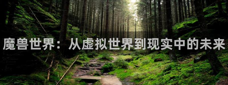 极速体育nba在线直播回看：魔兽世界：从虚拟世界到现实中的未来
